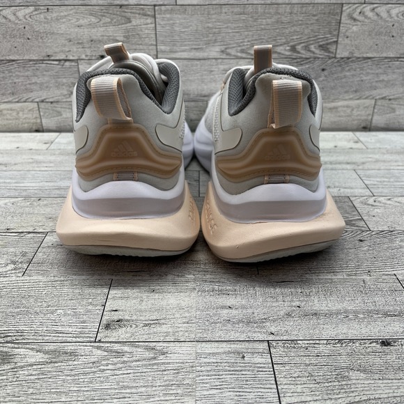 Adidas AlphaBounce White Ivory Pink Running Shoes HP6147 Women Size 8 - Picture 4 of 10